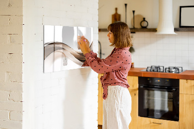 Tableau verre magnétique Ligne abstraite