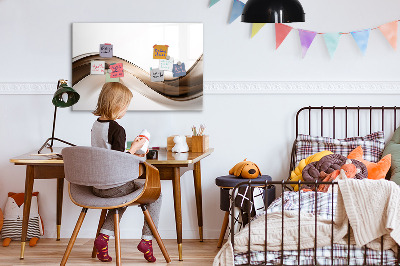 Tableau verre magnétique Ligne abstraite