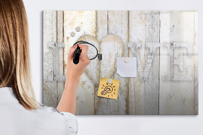 Tableau magnétique mural L'inscription amour