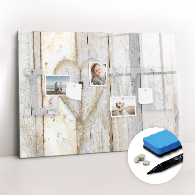 Tableau magnétique mural L'inscription amour