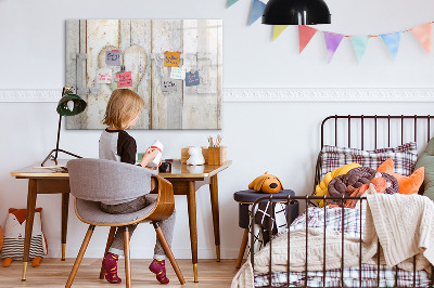 Tableau magnétique mural L'inscription amour