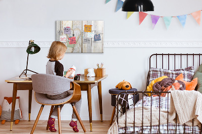 Tableau magnétique mural L'inscription amour