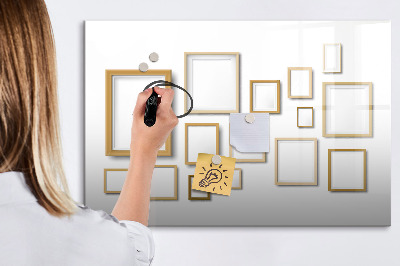 Tableau magnétique mural Cadres en bois