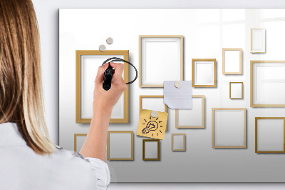 Tableau magnétique mural Cadres en bois