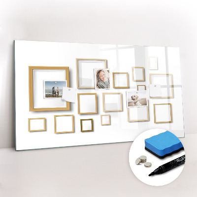 Tableau magnétique mural Cadres en bois