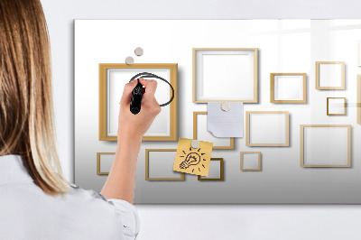 Tableau magnétique mural Cadres en bois