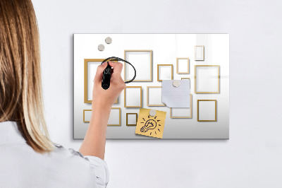 Tableau magnétique mural Cadres en bois