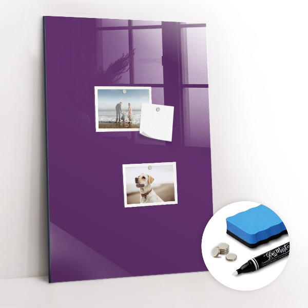 Tableau magnétique effaçable vertical Violet