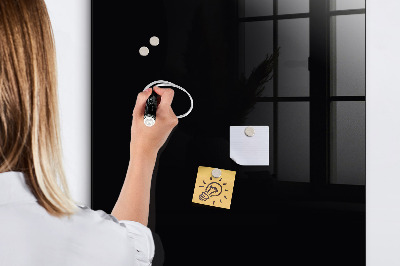 Tableau magnétique déco Couleur noire