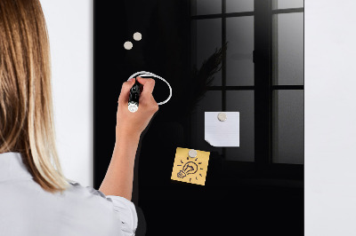 Tableau magnétique déco Couleur noire