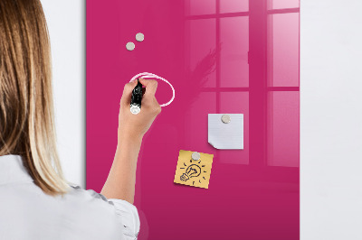 Tableau magnétique effaçable vertical Couleur rose intense