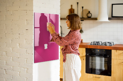 Tableau magnétique effaçable vertical Couleur rose intense