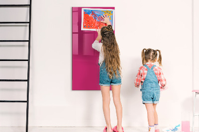 Tableau magnétique effaçable vertical Couleur rose intense