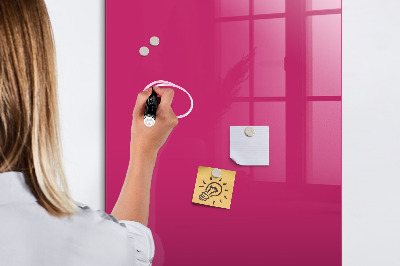 Tableau magnétique effaçable vertical Couleur rose intense