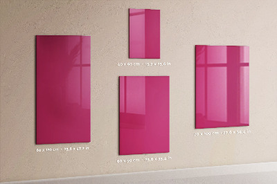 Tableau magnétique effaçable vertical Couleur rose intense