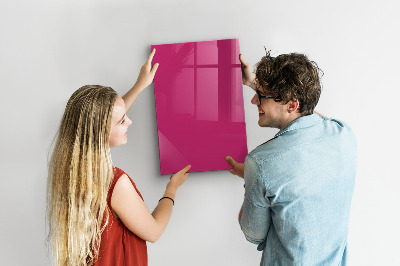 Tableau magnétique effaçable vertical Couleur rose intense