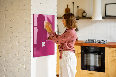 Tableau magnétique effaçable vertical Couleur rose intense