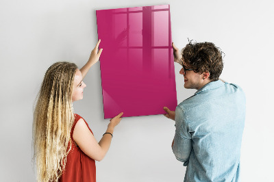 Tableau magnétique effaçable vertical Couleur rose intense
