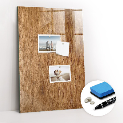 Tableau magnétique déco Ton bois chaleureux