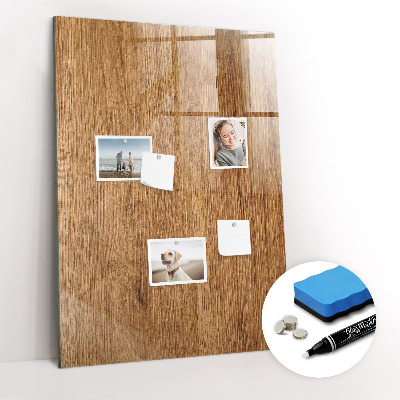 Tableau magnétique déco Ton bois chaleureux