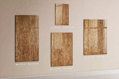 Tableau magnétique déco Ton bois chaleureux