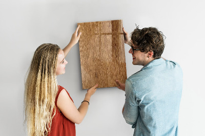 Tableau magnétique déco Ton bois chaleureux