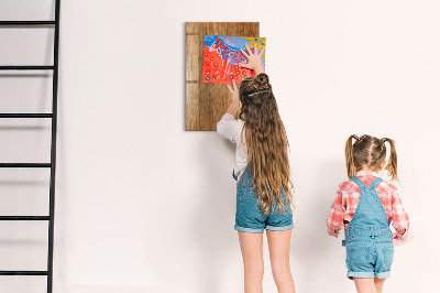 Tableau magnétique déco Ton bois chaleureux