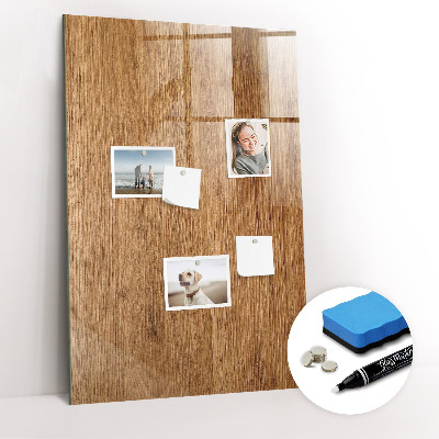 Tableau magnétique déco Ton bois chaleureux