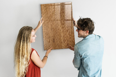 Tableau magnétique déco Ton bois chaleureux