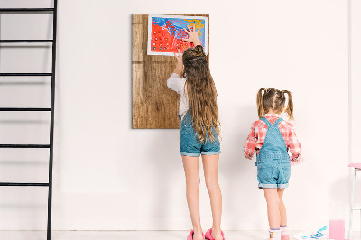 Tableau magnétique déco Ton bois chaleureux