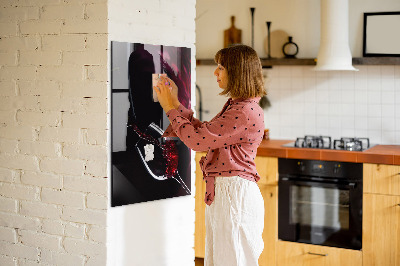 Tableau magnétique effaçable vertical Vin renversé