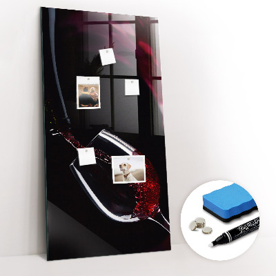 Tableau magnétique effaçable vertical Vin renversé