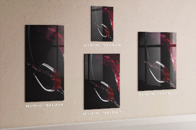 Tableau magnétique effaçable vertical Vin renversé