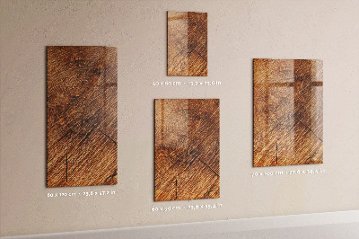 Tableau magnétique effaçable vertical Ton bois chaleureux