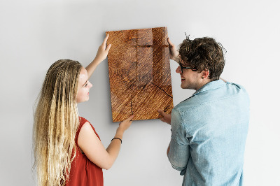 Tableau magnétique effaçable vertical Ton bois chaleureux