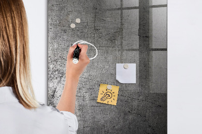 Tableau magnétique déco Métal rayé