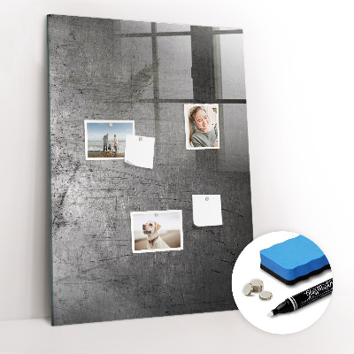 Tableau magnétique déco Métal rayé