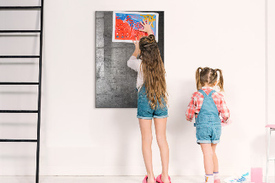 Tableau magnétique déco Métal rayé