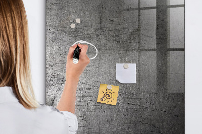 Tableau magnétique déco Métal rayé