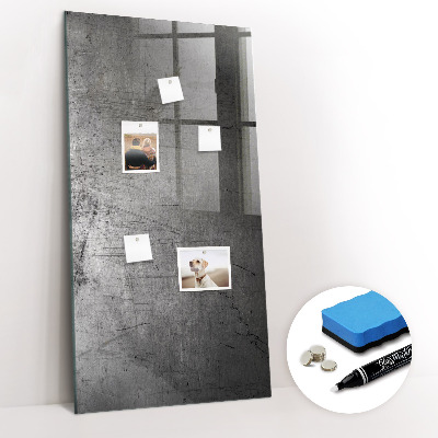 Tableau magnétique déco Métal rayé
