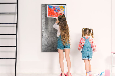 Tableau magnétique déco Métal rayé