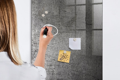 Tableau magnétique déco Métal rayé