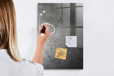 Tableau magnétique déco Métal rayé