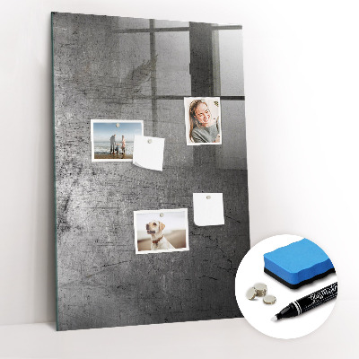Tableau magnétique déco Métal rayé