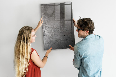Tableau magnétique déco Métal rayé
