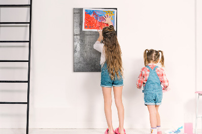 Tableau magnétique déco Métal rayé