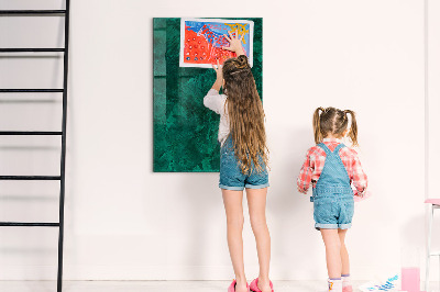 Tableau magnétique effaçable vertical Bloc d'émeraude
