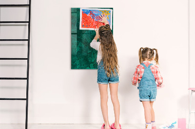 Tableau magnétique effaçable vertical Bloc d'émeraude