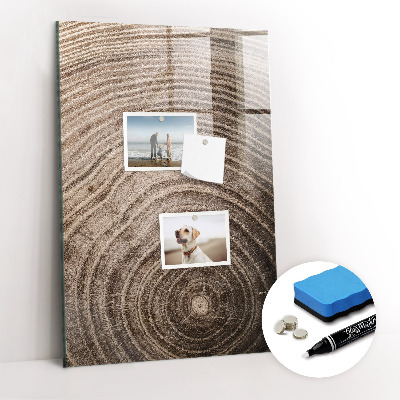 Tableau magnétique déco Grain de bois
