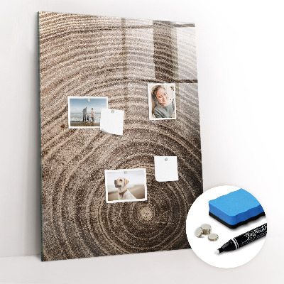 Tableau magnétique déco Grain de bois